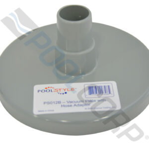 GRAY SKIMMER VACUUM PLATE WITH HOSE ADAPTER